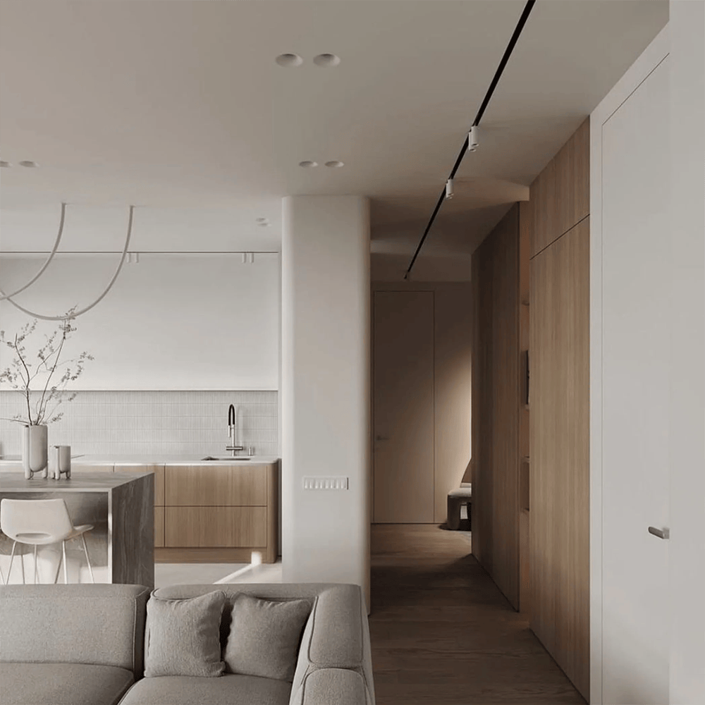 Recessed Nura Soop 3D Complete Trimless Plaster Downlight