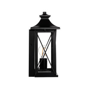 Exterior Wall Light Odin Galvanised Iron Black Wall Light