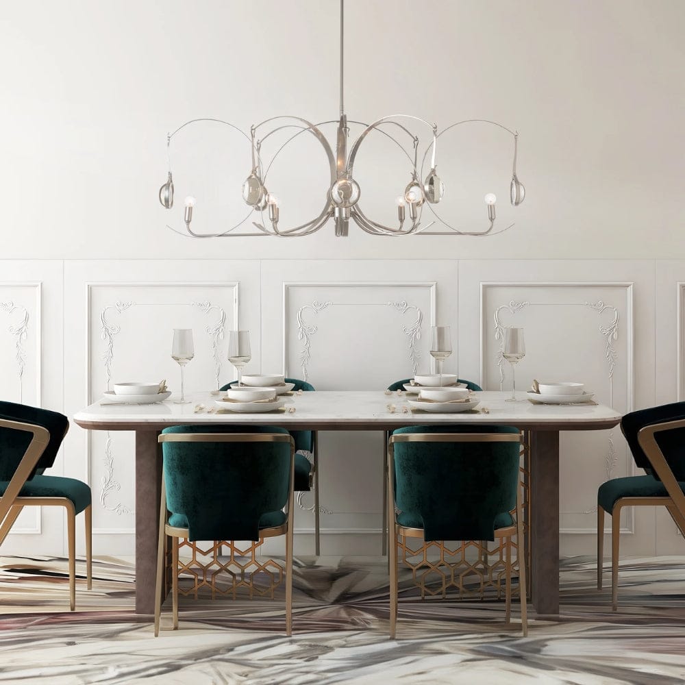 Interior Pendant Optic 8 Light Oval Pendant