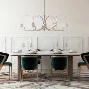 Interior Pendant Optic 8 Light Oval Pendant