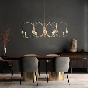 Interior Pendant Optic 8 Light Oval Pendant
