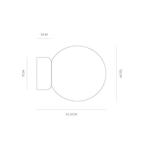 Interior Wall Light / Sconce Orb Deco Wall Light
