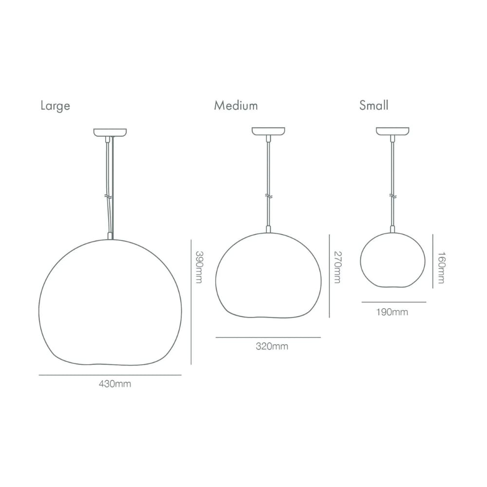Interior Pendant Orb Pendant Light - Small
