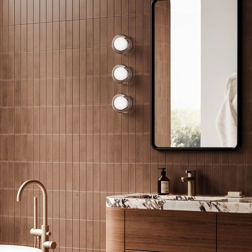 Interior Wall Light / Sconce Orb Sur Ribbed Wall Light