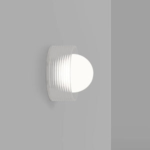 Interior Wall Light / Sconce Orb Sur Ribbed Wall Light