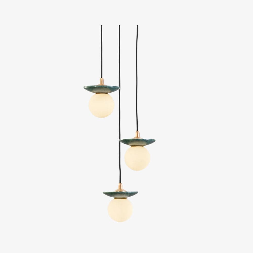 Interior Pendant Orbit Pendant - 3 Drop Grouping