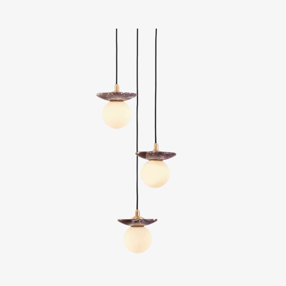 Interior Pendant Orbit Pendant - 3 Drop Grouping