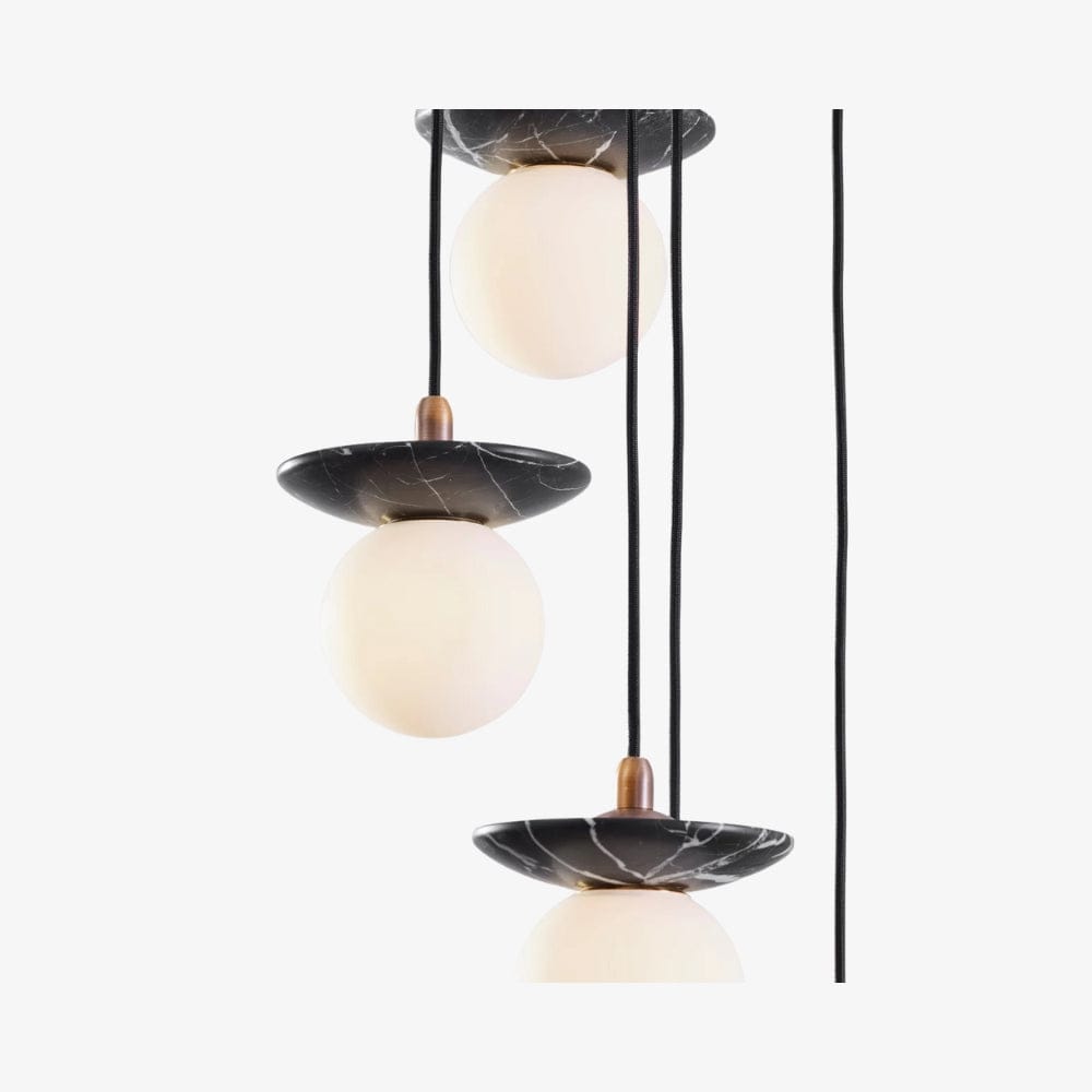 Interior Pendant Orbit Pendant - 6 Drop Grouping