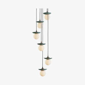 Interior Pendant Orbit Pendant - 6 Drop Grouping