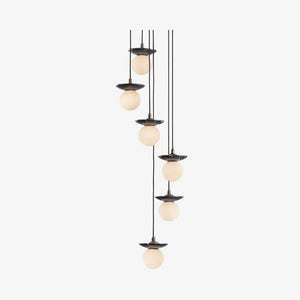Interior Pendant Orbit Pendant - 6 Drop Grouping