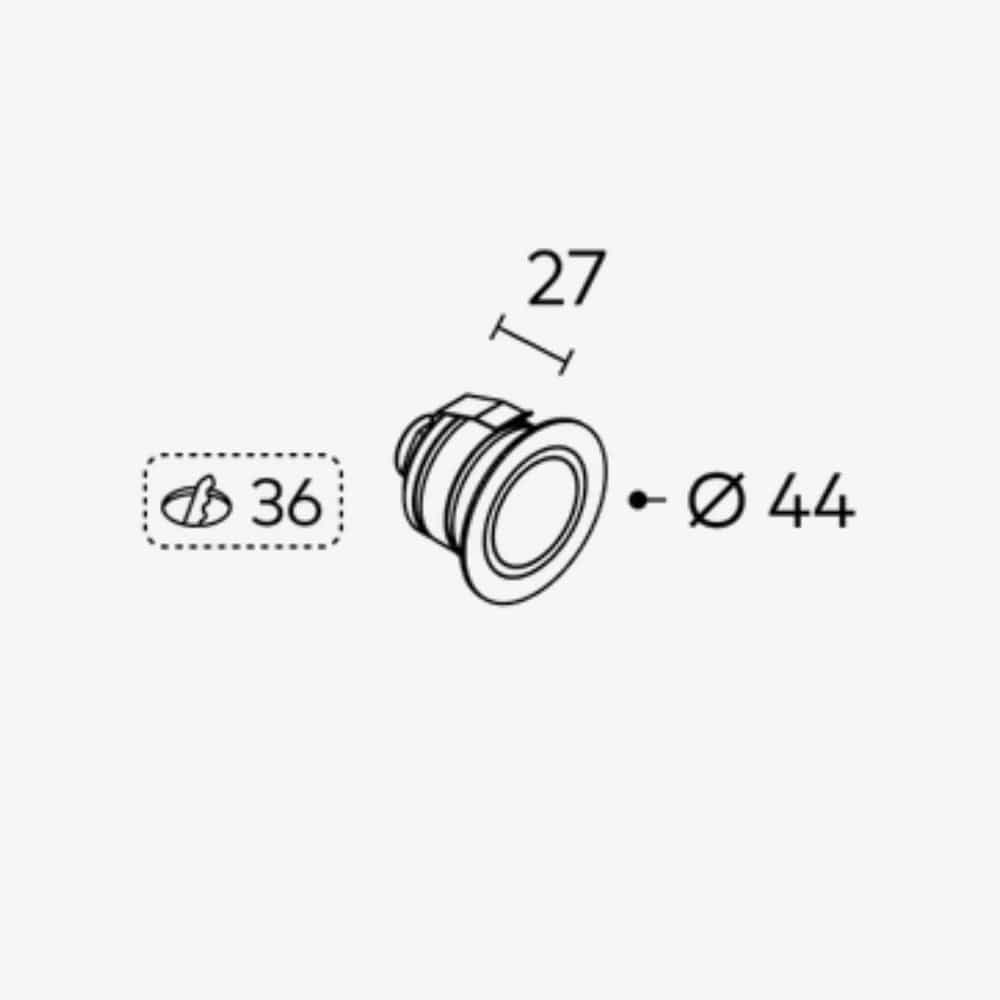 Interior Step Light Orbit Step Light - 24V