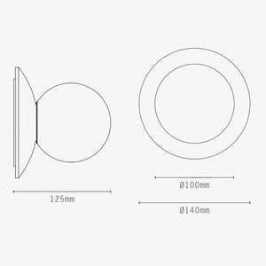 Interior Wall Light / Sconce Orbit Wall Light - Brass