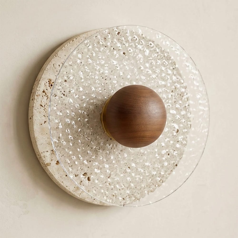 Interior Wall Light / Sconce Orris Natural Travertine Wall Sconce