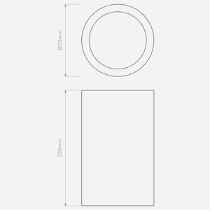 Surface Mounted Osca 200 Round Downlight