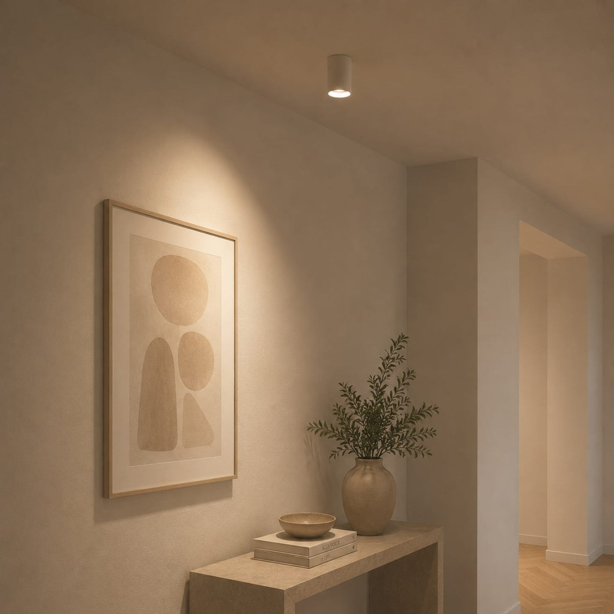 Surface Mounted Osca Round 140 Adjustable Downlight