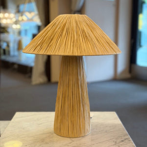 Table Lamps Ourea Raffia Table Lamp - Natural - CLEARANCE (Ex-display)