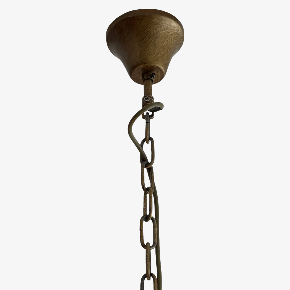 Chandelier Palm Leaves Iron Chandelier 8 Lights