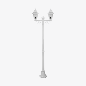 Post Lights Paris Twin Head Medium Post Light