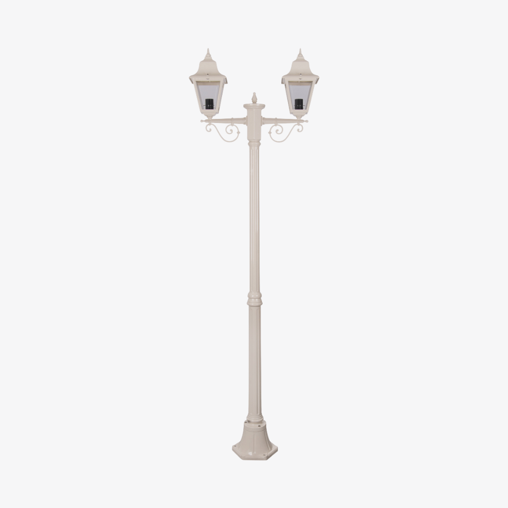 Post Lights Paris Twin Head Medium Post Light
