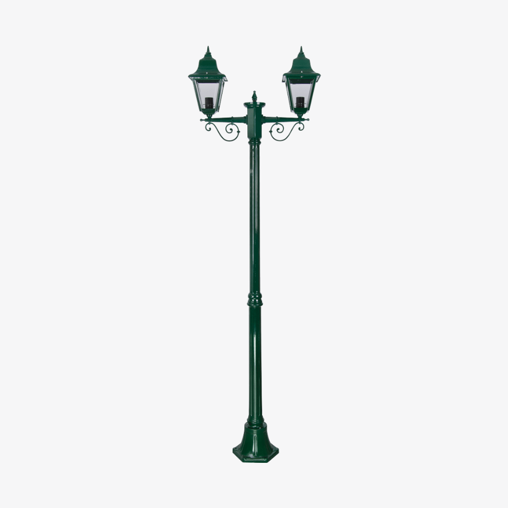 Post Lights Paris Twin Head Medium Post Light