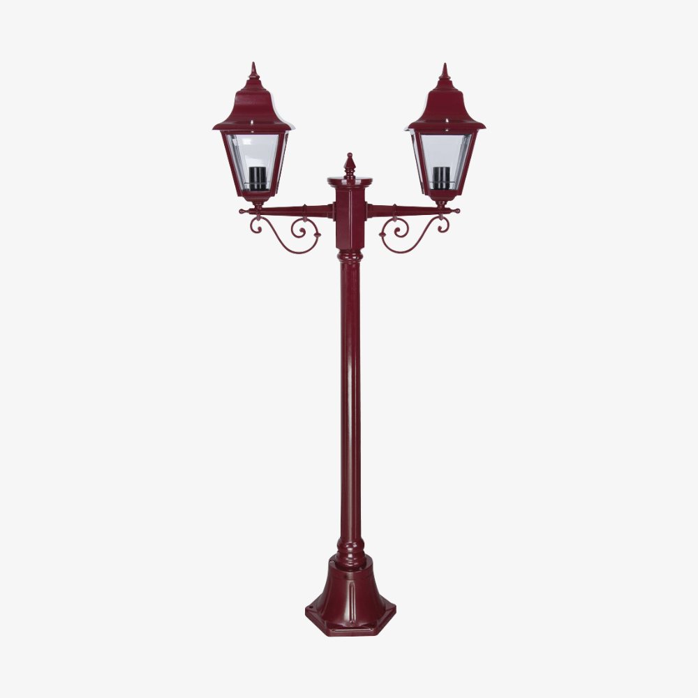 Post Lights Paris Twin Head Short Post Light