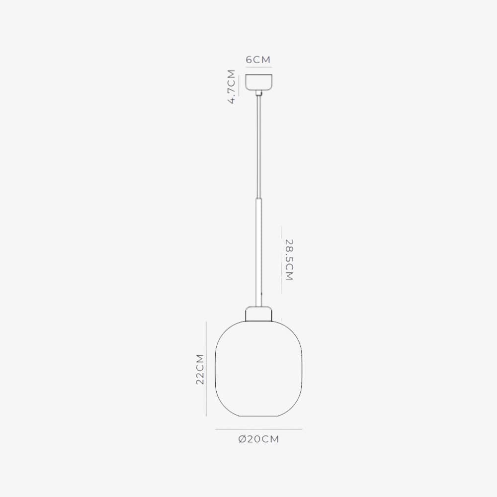 Interior Pendant Parlour Lite Curve Pendant