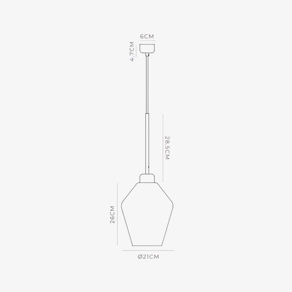 Interior Pendant Parlour Lite Geo Pendant Light