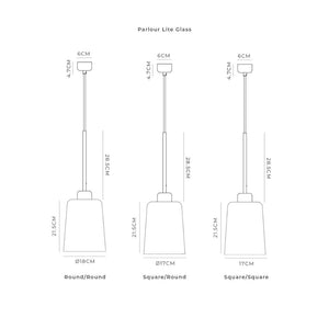 Interior Pendant Parlour Lite Glass Pendant Light
