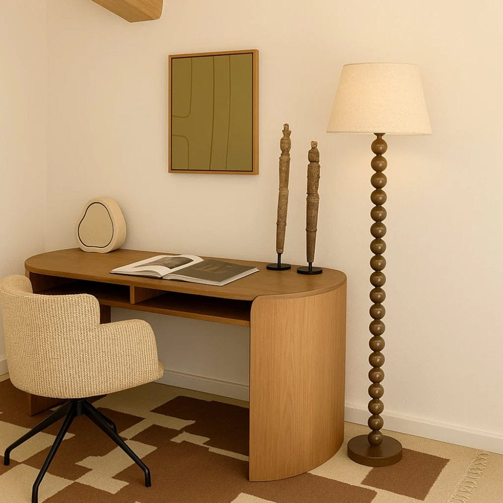 Floor Lamps Pearl Orb Floor Lamp - Toffee