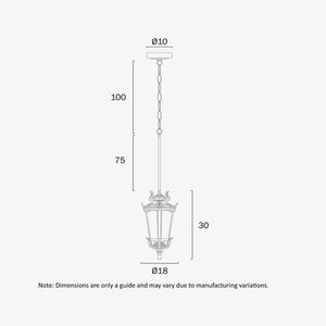 Exterior Pendant Pedral 18 Pendant Light