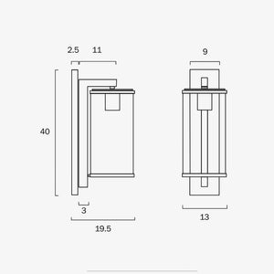 Exterior Wall Light Perova 40 Exterior Wall Light