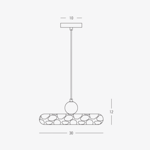 Interior Pendant Petra Disc Pendant