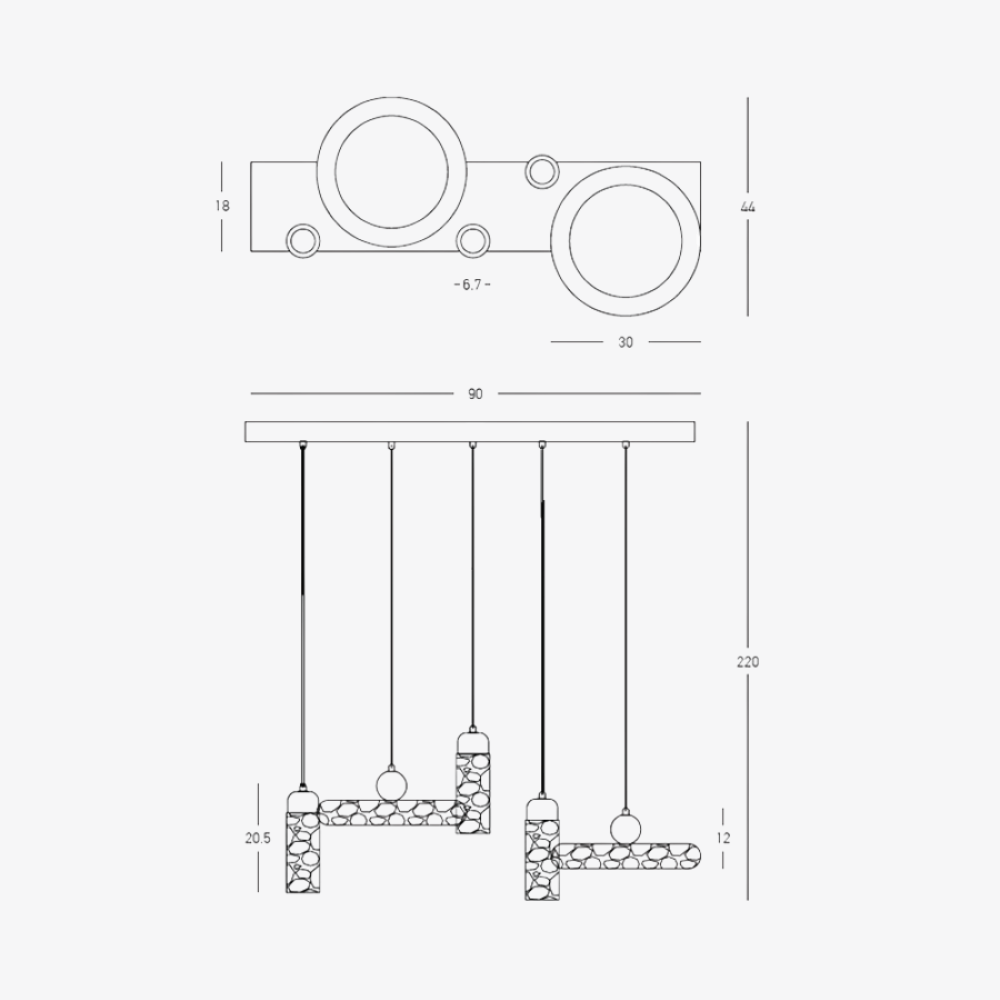 Linear Pendant Petra Linear Pendant