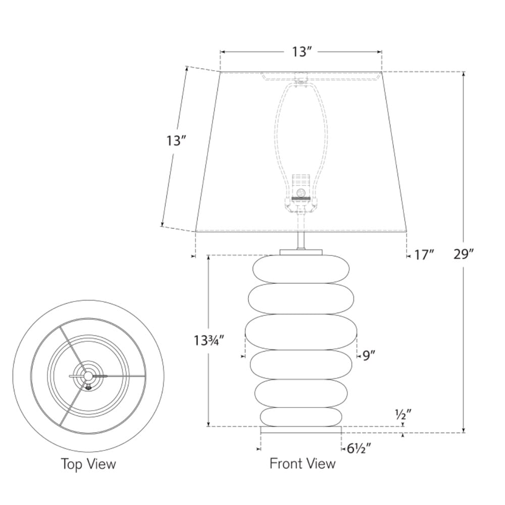 Table Lamps Phoebe Stacked Table Lamp