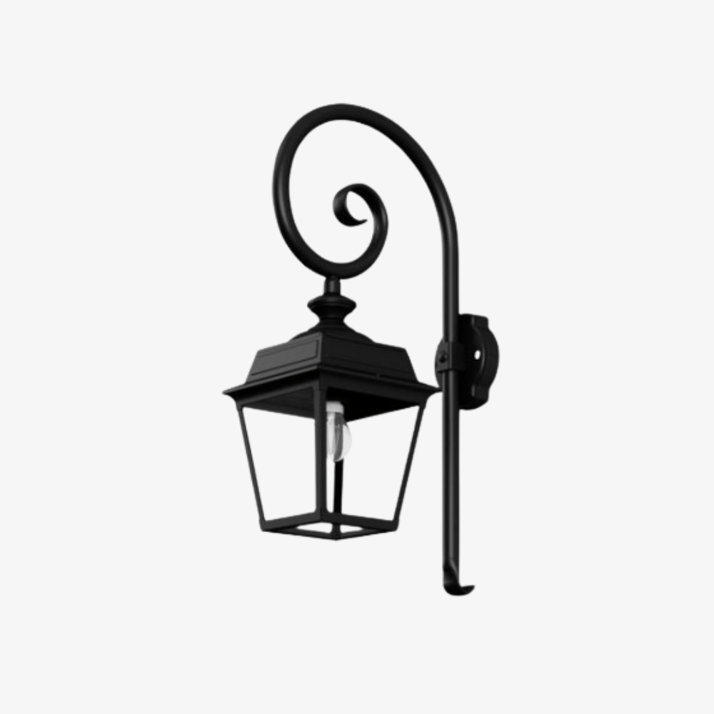 Exterior Wall Light Place des Vosges 1 Tradition N° 5 Swan Neck Wall Bracket Light
