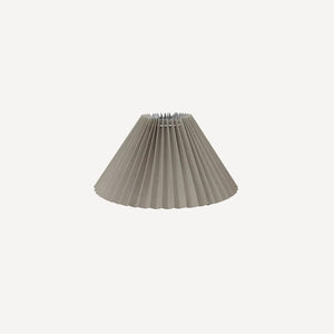 Lamp Shades Pleated Linen Shade 26cmD Taupe