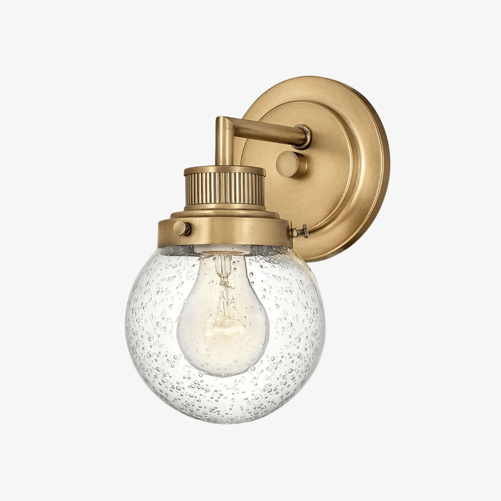 Interior Wall Light / Sconce Poppy 1 Light Wall Bracket - Heritage Brass