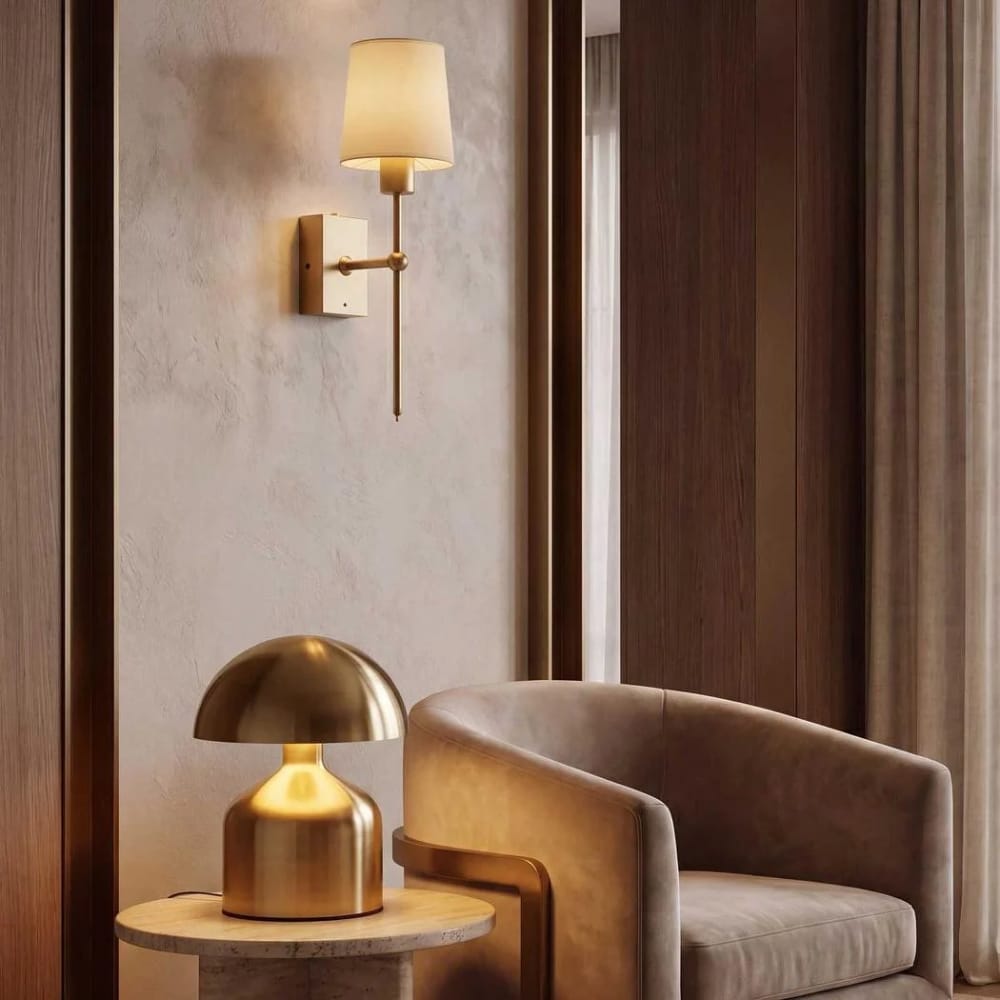 Portables Porto Portable Table Lamp Brass