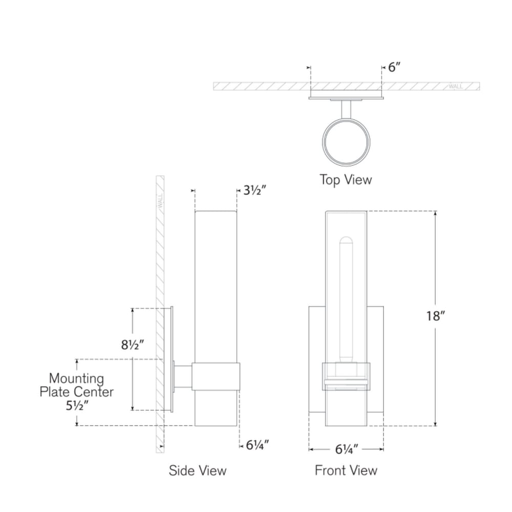 Exterior Wall Light Presidio 18" Outdoor Sconce