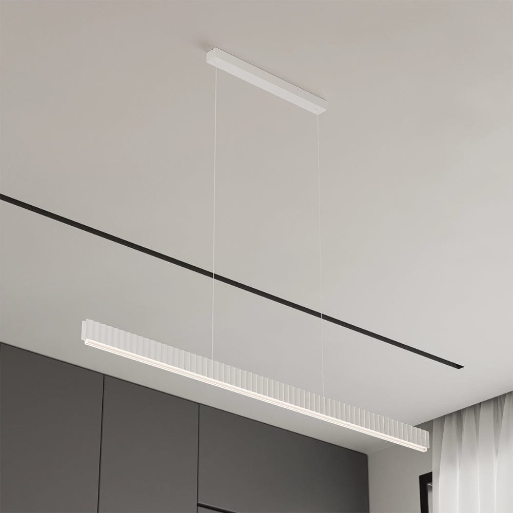 Linear Pendant Prinia Modern Fluted Linear Pendant Light