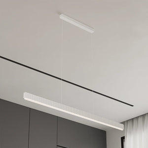 Linear Pendant Prinia Modern Fluted Linear Pendant Light