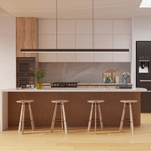 Linear Pendant Prinia Modern Fluted Linear Pendant Light