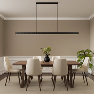 Linear Pendant Prinia Modern Fluted Linear Pendant Light