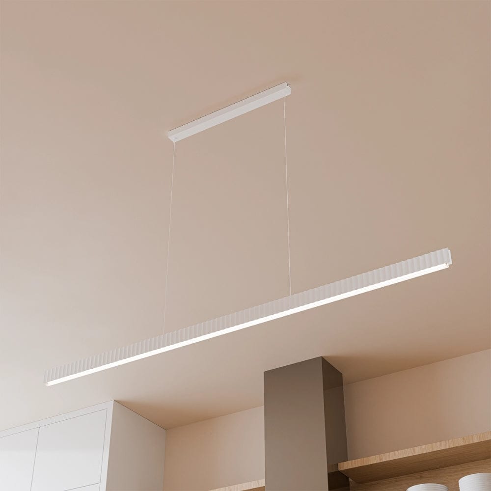 Linear Pendant Prinia Modern Fluted Linear Pendant Light