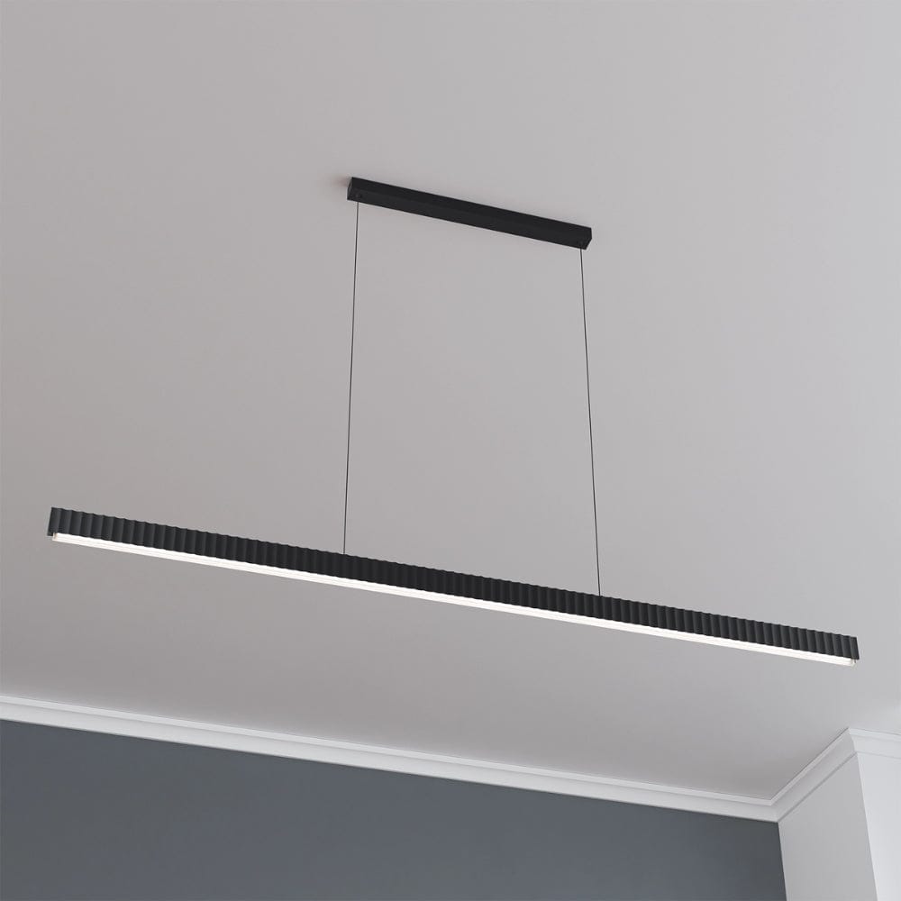 Linear Pendant Prinia Modern Fluted Linear Pendant Light