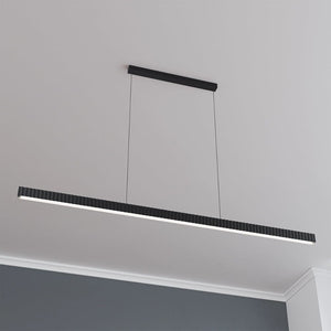 Linear Pendant Prinia Modern Fluted Linear Pendant Light