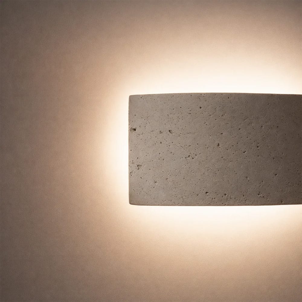 Interior Wall Light / Sconce Pulse Natural Travertine Up/Down Wall Light
