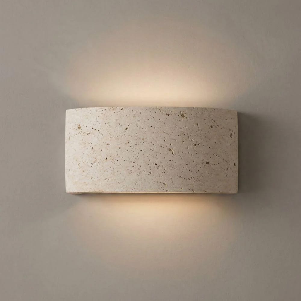Interior Wall Light / Sconce Pulse Natural Travertine Up/Down Wall Light
