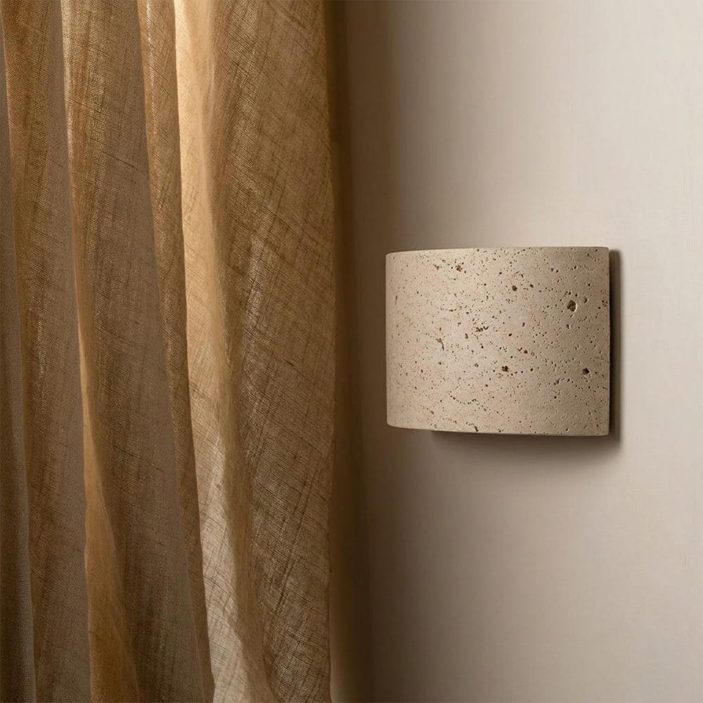 Interior Wall Light / Sconce Pulse Natural Travertine Up/Down Wall Light
