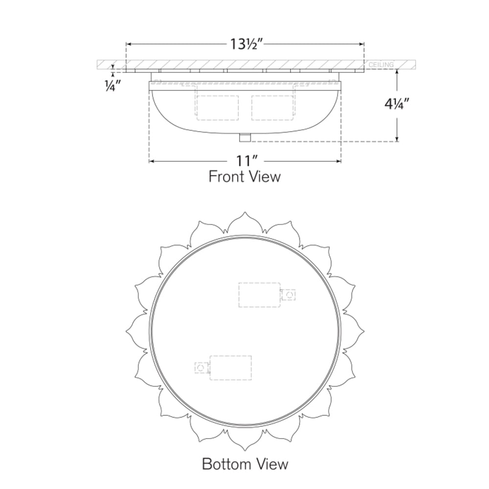 Interior Flush & Semi Flush Rachel Small Flush Mount